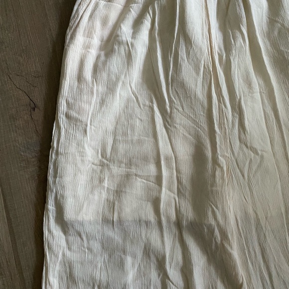 NWOT Cream Smocked, Wide-Leg Jumpsuit - Picture 7 of 8
